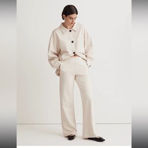 Madewell Ponte Wide-Leg Pants